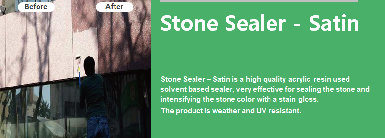 ConfiAd® Stone Sealer – Matt is a high quality acrylic resin used solvent based sealer, very effective for sealing the stone and intensifying the stone color with a stain gloss. The product is weather and UV resistant.
